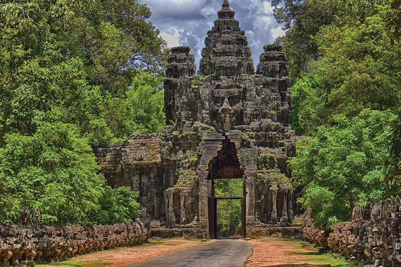 Amura, Camboya, Cambodia, Las ruinas de Angkor son de las más antiguas en el sureste de Asia. 