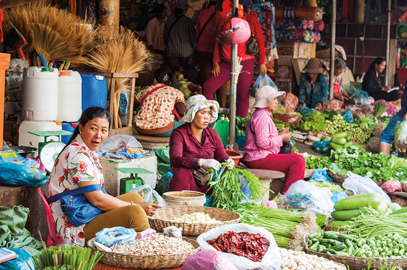 Amura, Camboya, Cambodia, En los tours de comida se puede descubrir las delicias de la gastronomía jemer. 