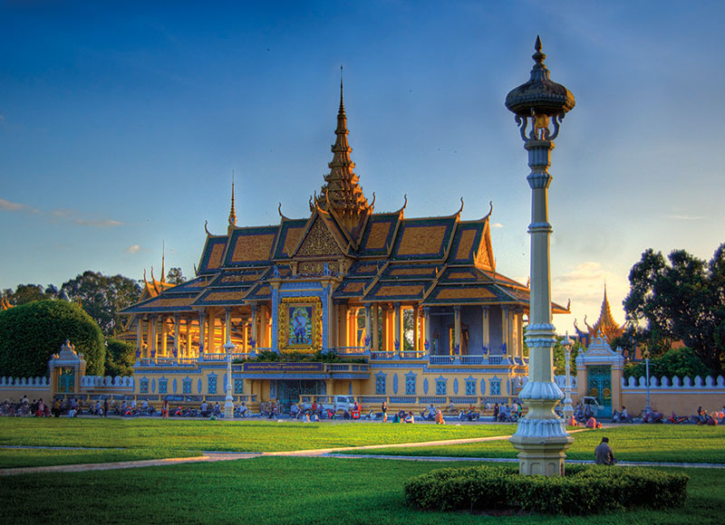 Amura, Camboya, Cambodia, Royal Palace in Phnom Penh, Cambodia. 