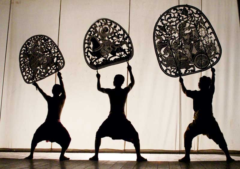 Amura, Camboya, Cambodia,Arte Jemer , El teatro de sombras se considera sagrado.