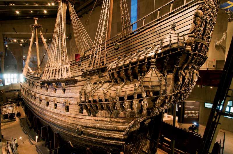 Amura,Dinamarca,Denmark,Vikingos,Escandinavia, The Vasa, a Viking ship at the Wasa Museum of Stockholm, Sweden.