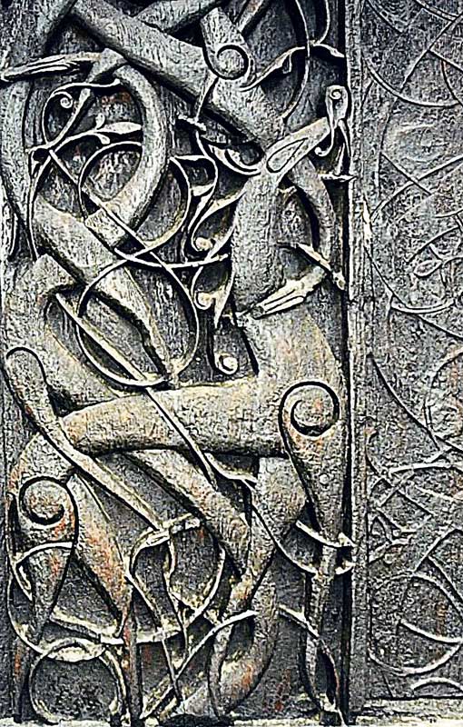 Amura,Dinamarca,Denmark,Vikingos,Escandinavia, Arte Vikingo procedente de Noruega.<br />Siglo IX, Museo Británico.
