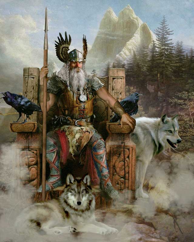 Amura,Dinamarca,Denmark,Vikingos,Escandinavia, Odin, Nordic god of war: the divine patron of rulers, and the marginalized; he is also the god of poetry.<br />