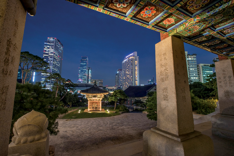 Amura,Corea del Sur,South Korea,Seúl,Busan,Isla Jeju,Villa de Bukchon Hanok, BONGEUNSA TEMPLE