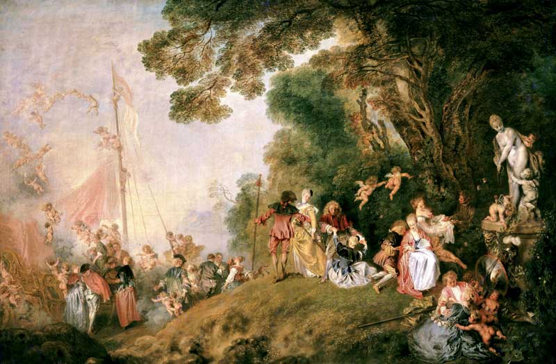 Amura,Región del vino,Ruta del vino,Francia,Rococó Francés,French Rococco, ANTOINE WATTEAU, THE PILGRIMAGE TO THE ISLAND OF CYTHERA, 1717