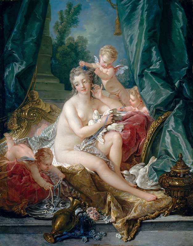 Amura,Región del vino,Ruta del vino,Francia,Rococó Francés,French Rococco, FRANÇOIS BOUCHER, THE TOILET OF VENUS, 1751