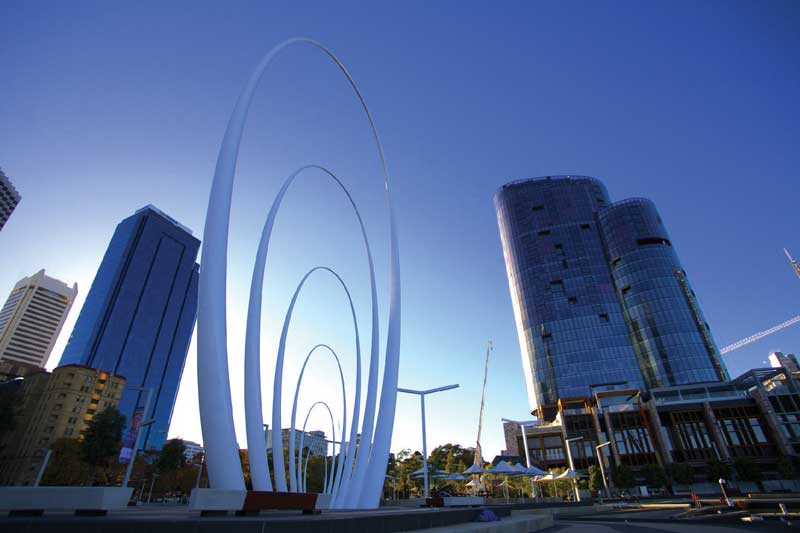 Amura,Amura World,Amura Yachts,Australia,Australia Occidental, El Distrito Financiero de Perth tiene una arquitectura vanguardista y es una de las zonas más sofisticadas de la ciudad. 
