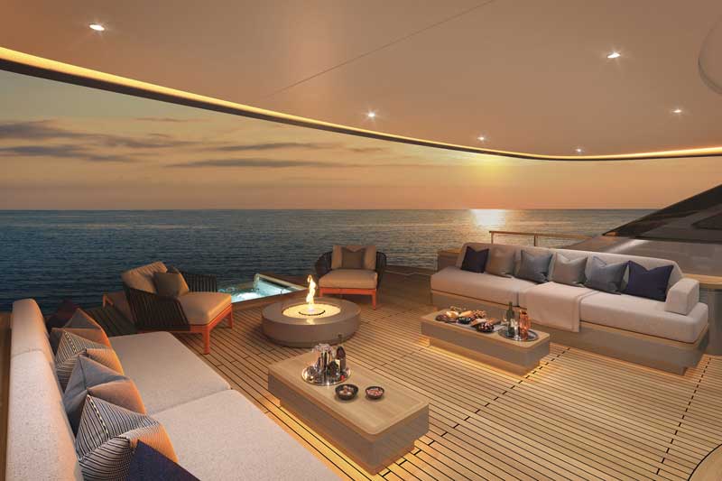Amura,AmuraWorld,AmuraYachts,Benetti Oasis Deck™, The perfect yacht to immerse into marine into the marine environmet.