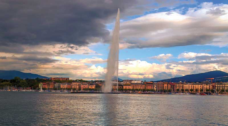 Amura,AmuraWorld,AmuraYachts,Gstaad,Geneva,Montreux, The Jet d'Eau, symbol of Geneva.