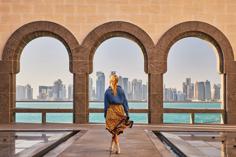 Amura,Amura World,Amura Yachts,Catar,Qatar,Doha, View of Doha from the Museum of Islamic Art.