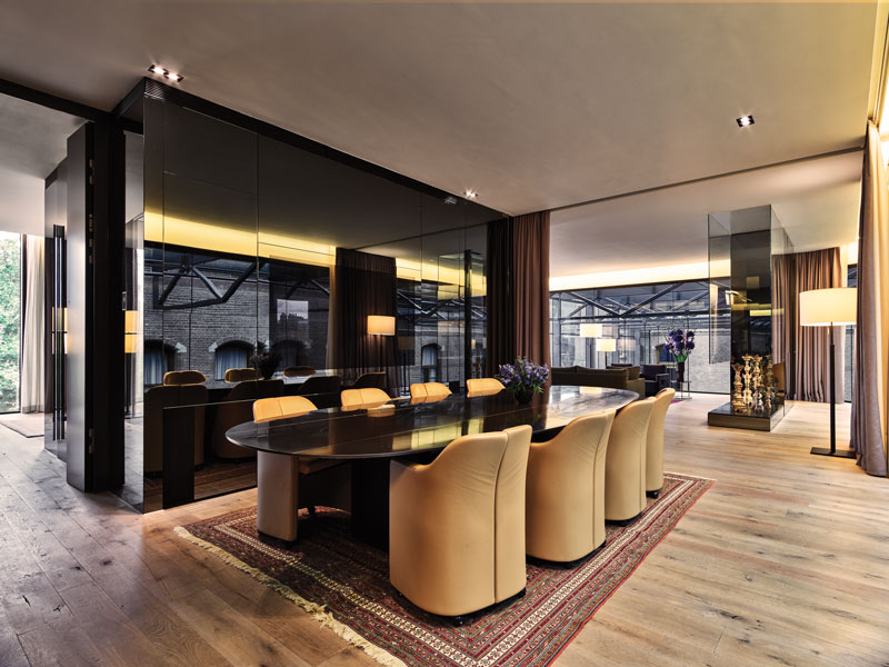 Amura,AmuraWorld,AmuraYachts,Tasmania,Conservatorium Hotel, The penthouse boasts a sophisticated dining room. 