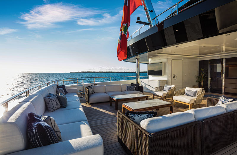 Amura,AmuraWorld,AmuraYachts,Tasmania, The five decks are noteworthy for their ideal volume balance.