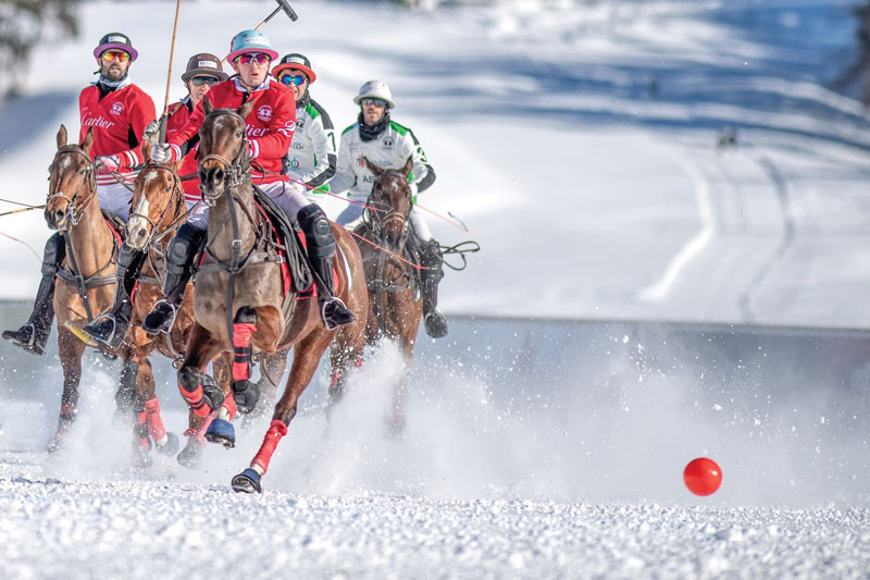 Amura,AmuraWorld,AmuraYachts,Tasmania,Polo, El polo sobre nieve resulta todo un espectáculo sobre el albo escenario.