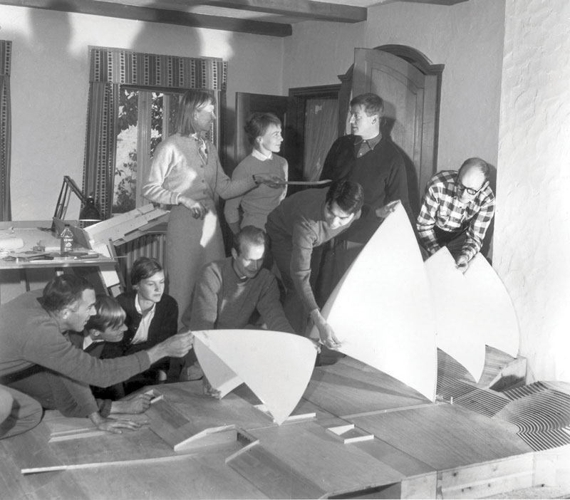 Amura,AmuraWorld,AmuraYachts,Tasmania,Sydney Opera House, In his Danish studio of Jorn Utzon.