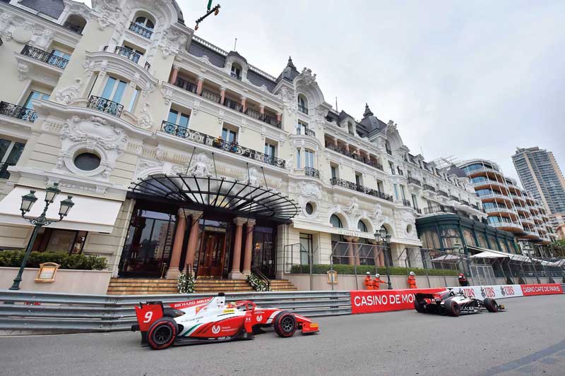 Amura,AmuraWorld,AmuraYachts,Big Boats Collection, Since 1950, Formula 1 Monaco Grand Prix cars have driven in front of the Hôtel de Paris Monte-Carlo.